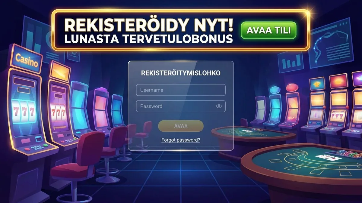 Rekisteröidy bonuksella